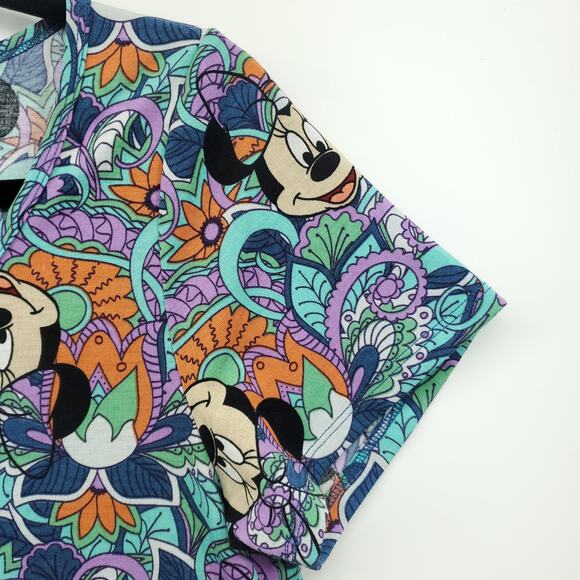 Lularoe Disney Minnie Mouse Simply Comfortable Floral Shirt Small - Picture 5 of 7